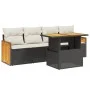 5-piece garden furniture set with black synthetic rattan cushions by , Garden sets - Ref: Foro24-3273835, Price: 334,60 €, Di...