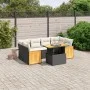 7-piece garden dining set with black synthetic rattan cushions by , Garden sets - Ref: Foro24-3273856, Price: 474,88 €, Disco...
