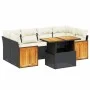 7-piece garden dining set with black synthetic rattan cushions by , Garden sets - Ref: Foro24-3273856, Price: 474,88 €, Disco...