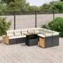 Set Gartensofas 10 Stück Kissen synthetisches Rattan schwarz von , Gartensets - Ref: Foro24-3274115, Preis: 622,51 €, Rabatt: %