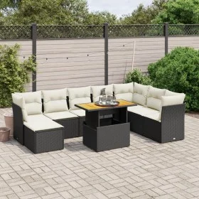 8-piece garden sofa set with black synthetic rattan cushions by , Garden sets - Ref: Foro24-3275513, Price: 545,46 €, Discoun...