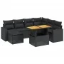 8-piece garden sofa set with black synthetic rattan cushions by , Garden sets - Ref: Foro24-3275603, Price: 549,26 €, Discoun...