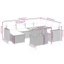 8-piece garden sofa set with black synthetic rattan cushions by , Garden sets - Ref: Foro24-3275603, Price: 549,26 €, Discoun...