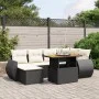 7-piece garden dining set with black synthetic rattan cushions by , Garden sets - Ref: Foro24-3275814, Price: 475,91 €, Disco...