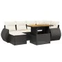 7-piece garden dining set with black synthetic rattan cushions by , Garden sets - Ref: Foro24-3275814, Price: 475,91 €, Disco...
