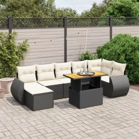 8-piece garden sofa set with black synthetic rattan cushions by , Garden sets - Ref: Foro24-3275821, Price: 531,08 €, Discoun...