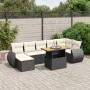 Set de sofás de jardín 8 piezas y cojines ratán sintético negro de , Conjuntos de jardín - Ref: Foro24-3275821, Precio: 531,1...