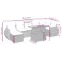8-piece garden sofa set with black synthetic rattan cushions by , Garden sets - Ref: Foro24-3275821, Price: 531,08 €, Discoun...