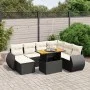 Set de sofás de jardín 8 piezas y cojines ratán sintético negro de , Conjuntos de jardín - Ref: Foro24-3275828, Precio: 531,1...