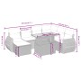 Set aus 8-teiligen Gartensofas und Kissen Kunstrattan schwarz von , Gartensets - Ref: Foro24-3275828, Preis: 494,21 €, Rabatt: %