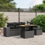 6-piece garden sofa set and black synthetic rattan cushions by , Garden sets - Ref: Foro24-3275918, Price: 447,40 €, Discount: %