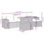 6-piece garden sofa set and black synthetic rattan cushions by , Garden sets - Ref: Foro24-3275918, Price: 431,98 €, Discount: %