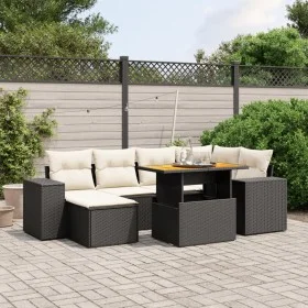 7-piece garden dining set with black synthetic rattan cushions by , Garden sets - Ref: Foro24-3275926, Price: 479,62 €, Disco...