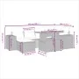 7-piece garden dining set with black synthetic rattan cushions by , Garden sets - Ref: Foro24-3275926, Price: 479,62 €, Disco...
