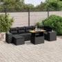 Set de sofás de jardín 8 piezas y cojines ratán sintético negro de , Conjuntos de jardín - Ref: Foro24-3275932, Precio: 597,9...