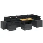 8-piece garden sofa set with black synthetic rattan cushions by , Garden sets - Ref: Foro24-3275932, Price: 600,14 €, Discoun...