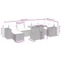 8-piece garden sofa set with black synthetic rattan cushions by , Garden sets - Ref: Foro24-3275932, Price: 600,14 €, Discoun...
