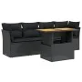 5-teiliges Gartenmöbel-Set und schwarze synthetische Rattankissen von , Gartensets - Ref: Foro24-3270663, Preis: 341,58 €, Ra...