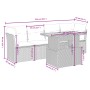 5-teiliges Gartenmöbel-Set und schwarze synthetische Rattankissen von , Gartensets - Ref: Foro24-3270663, Preis: 341,39 €, Ra...