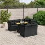 8-piece garden sofa set and black synthetic rattan cushions by , Garden sets - Ref: Foro24-3270705, Price: 575,67 €, Discount: %