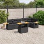 7-piece garden dining set and black synthetic rattan cushions by , Garden sets - Ref: Foro24-3273526, Price: 498,92 €, Discou...