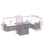 7-piece garden dining set and black synthetic rattan cushions by , Garden sets - Ref: Foro24-3273526, Price: 498,92 €, Discou...
