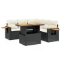 6-piece garden sofa set and black synthetic rattan cushions by , Garden sets - Ref: Foro24-3273513, Price: 418,59 €, Discount: %