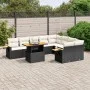 Garden sofa set 10 pieces with black synthetic rattan cushions by , Garden sets - Ref: Foro24-3273674, Price: 633,86 €, Disco...