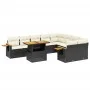 Garden sofa set 10 pieces with black synthetic rattan cushions by , Garden sets - Ref: Foro24-3273674, Price: 633,86 €, Disco...
