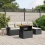 6-piece garden sofa set and black synthetic rattan cushions by , Garden sets - Ref: Foro24-3275695, Price: 385,99 €, Discount: %
