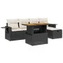 6-piece garden sofa set and black synthetic rattan cushions by , Garden sets - Ref: Foro24-3275695, Price: 385,99 €, Discount: %