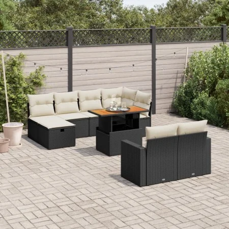 11-piece garden sofa set and black synthetic rattan cushions by , Garden sets - Ref: Foro24-3276512, Price: 611,82 €, Discoun...