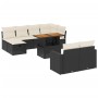 11-piece garden sofa set and black synthetic rattan cushions by , Garden sets - Ref: Foro24-3276512, Price: 580,97 €, Discoun...