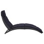 Sun lounger with black synthetic rattan cushion by vidaXL, Loungers - Ref: Foro24-46539, Price: 144,30 €, Discount: %