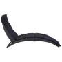 Sun lounger with black synthetic rattan cushion by vidaXL, Loungers - Ref: Foro24-46539, Price: 149,85 €, Discount: %