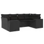6-piece garden sofa set and black synthetic rattan cushions by , Garden sets - Ref: Foro24-3255312, Price: 448,09 €, Discount: %