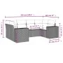 6-piece garden sofa set and black synthetic rattan cushions by , Garden sets - Ref: Foro24-3255312, Price: 448,09 €, Discount: %