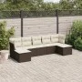 7-teiliges Gartensofa-Set mit braunen PE-Rattan-Kissen von , Gartensets - Ref: Foro24-3218033, Preis: 429,27 €, Rabatt: %