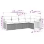 Garden sofa set with cushions 5 pieces beige synthetic rattan by , Garden sets - Ref: Foro24-3227627, Price: 343,13 €, Discou...