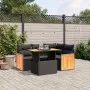 5-piece garden furniture set and black synthetic rattan cushions by , Garden sets - Ref: Foro24-3273939, Price: 374,97 €, Dis...