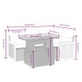 5-piece garden furniture set and black synthetic rattan cushions by , Garden sets - Ref: Foro24-3273939, Price: 363,50 €, Dis...