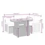 5-piece garden furniture set and black synthetic rattan cushions by , Garden sets - Ref: Foro24-3273939, Price: 374,97 €, Dis...