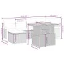 6-teilige Gartensofagarnitur und schwarze synthetische Rattankissen von , Gartensets - Ref: Foro24-3273947, Preis: 409,91 €, ...