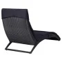 Sun lounger with black synthetic rattan cushion by vidaXL, Loungers - Ref: Foro24-46539, Price: 149,85 €, Discount: %