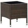 Brauner Gartentisch aus synthetischem Rattan, 40 x 40 x 45 cm von vidaXL, Gartentische - Ref: Foro24-45900, Preis: 54,78 €, R...