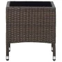 Brauner Gartentisch aus synthetischem Rattan, 40 x 40 x 45 cm von vidaXL, Gartentische - Ref: Foro24-45900, Preis: 54,78 €, R...
