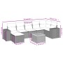 Garden sofa set with beige cushions 8 pcs PE rattan by , Garden sets - Ref: Foro24-3257885, Price: 545,07 €, Discount: %