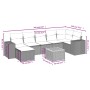 8-teiliges Gartensofa-Set und graue synthetische Rattankissen von , Gartensets - Ref: Foro24-3257887, Preis: 503,55 €, Rabatt: %