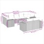 Gartensofa-Set mit beigen Kissen, 10-teilig, synthetisches Rattan von , Gartensets - Ref: Foro24-3257928, Preis: 674,41 €, Ra...