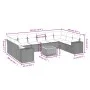 11-piece garden sofa set with beige synthetic rattan cushions by , Garden sets - Ref: Foro24-3257949, Price: 696,13 €, Discou...